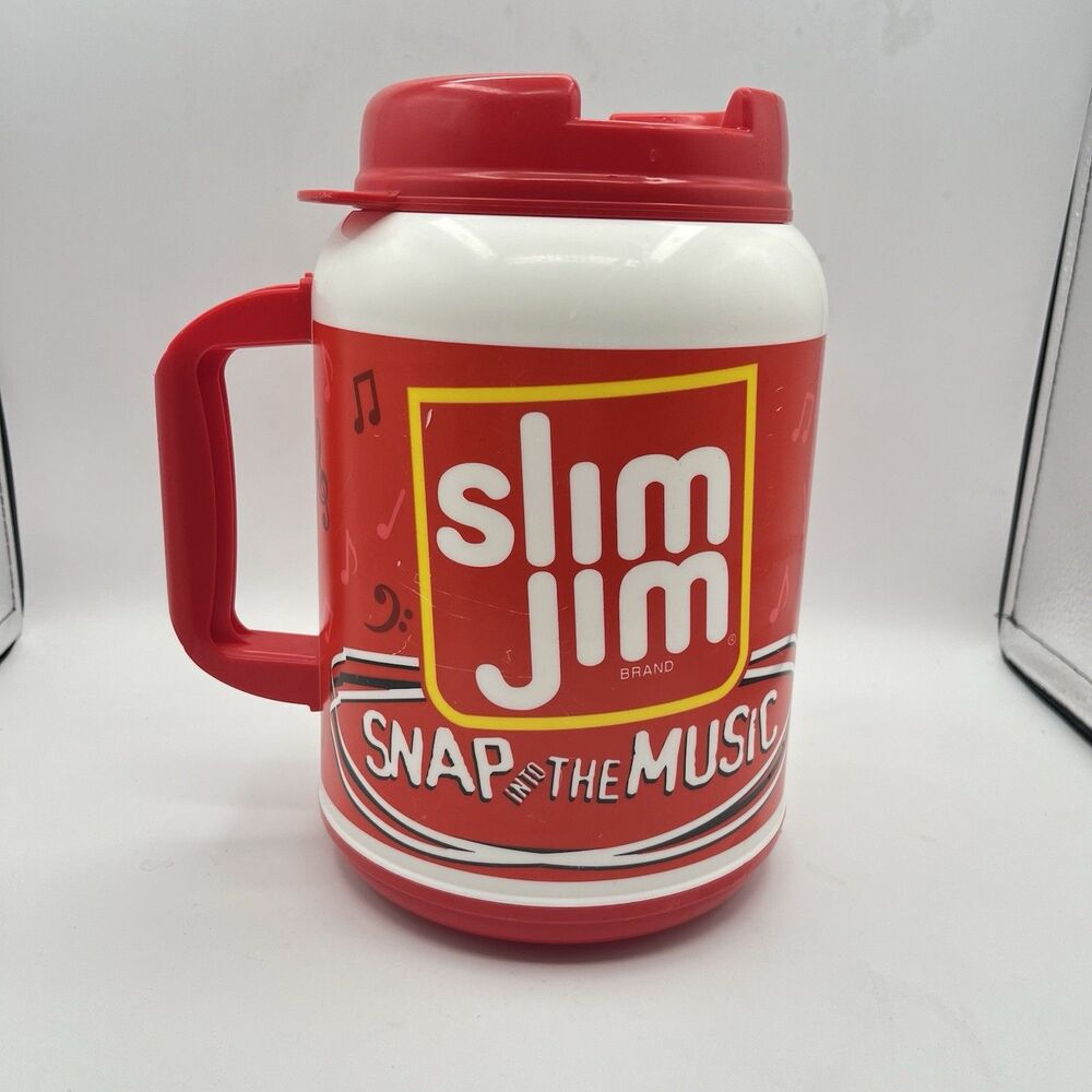 Slim Jim Insulated "Snap To The Music" 64 oz Travel Mug Oversize Whirley Sealed